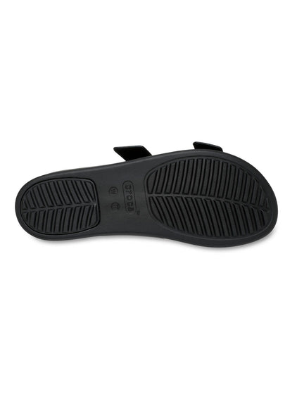 Sandalia Mujer Brooklyn Buckle Low Negro Crocs