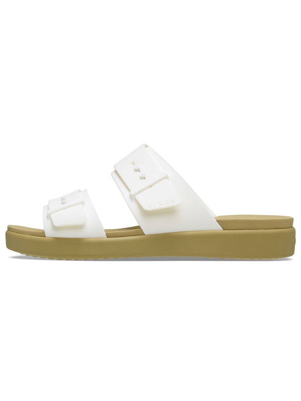 Sandalia Mujer Brooklyn Buckle Low Crema Crocs