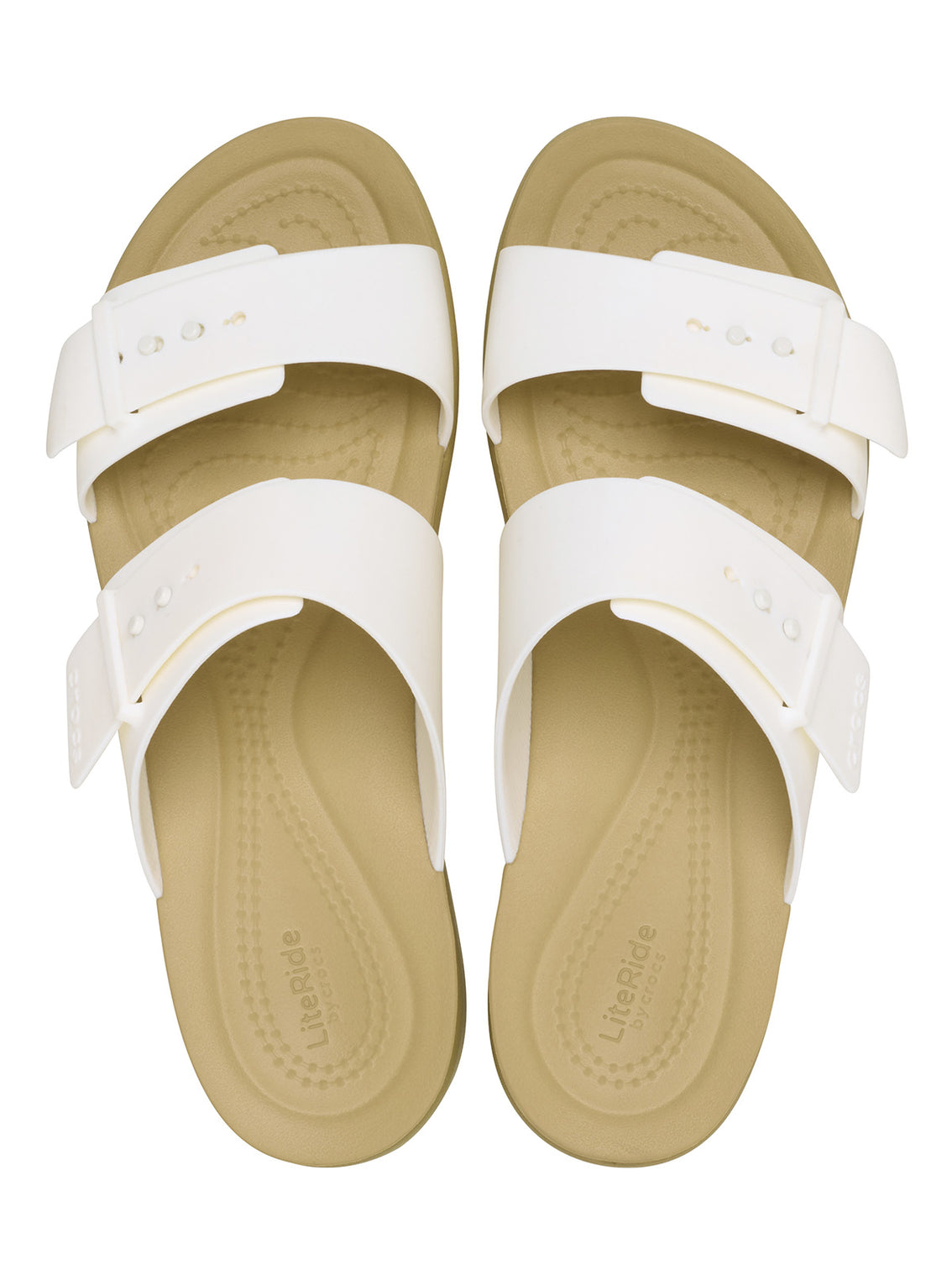 Sandalia Mujer Brooklyn Buckle Low Crema Crocs