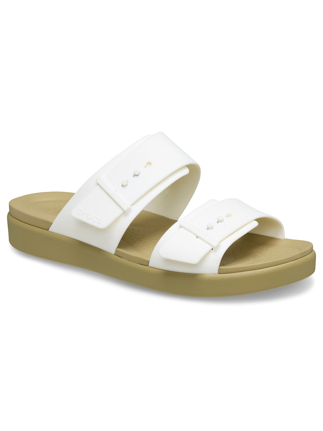 Sandalia Mujer Brooklyn Buckle Low Crema Crocs