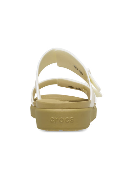 Sandalia Mujer Brooklyn Buckle Low Crema Crocs