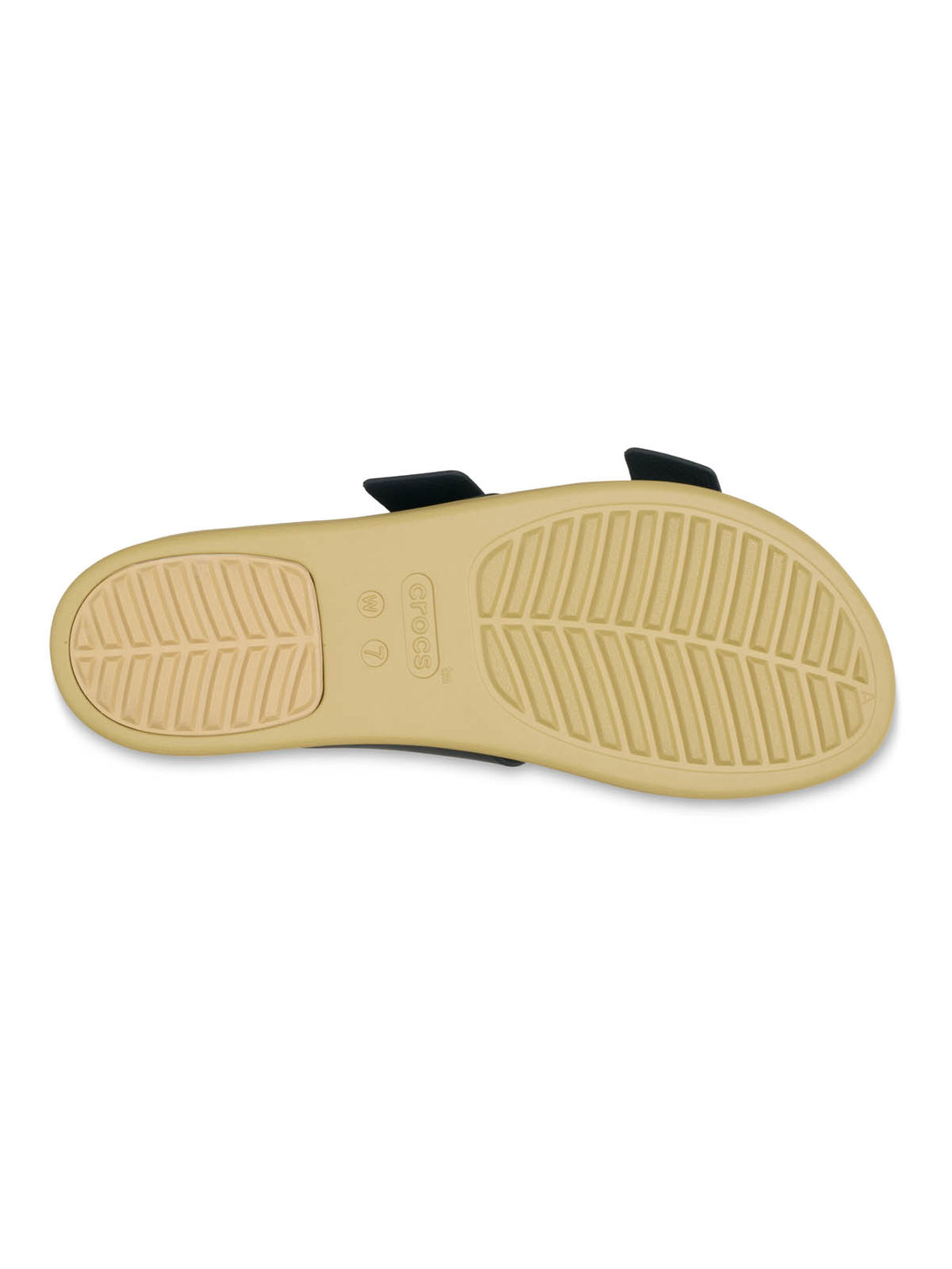 Sandalia Mujer Brooklyn Buckle Low Beige/Negro Crocs