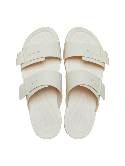 Sandalia Mujer Brooklyn Buckle Low Crema Crocs