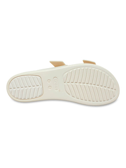 Sandalia Mujer Brooklyn Buckle Low Crema Crocs