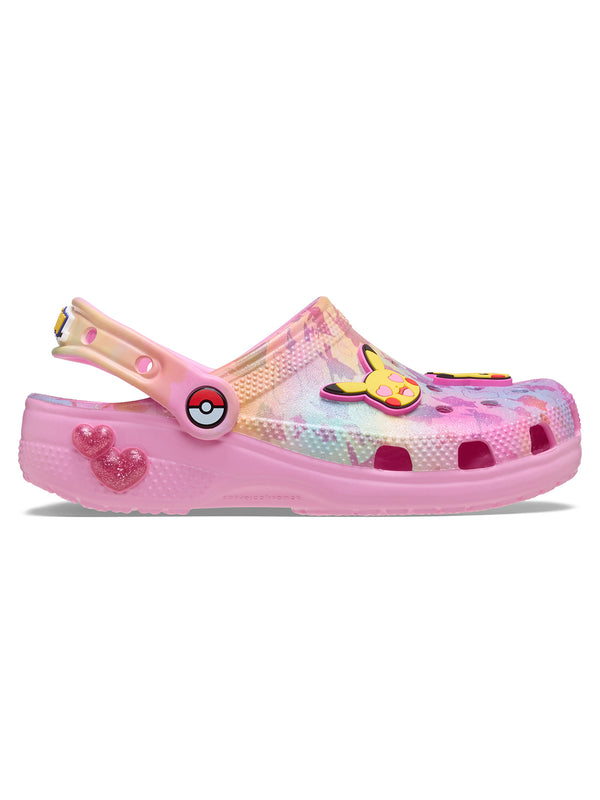 Zueco Niños Grandes Classic Clog Pokemon Pikachu Rosa Crocs