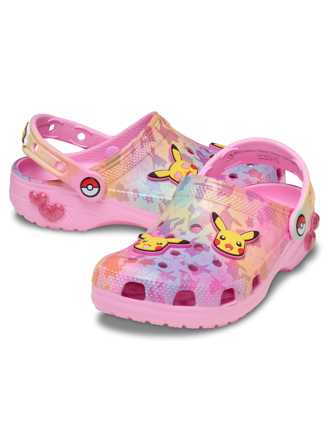 Zueco Niños Grandes Classic Clog Pokemon Pikachu Rosa Crocs