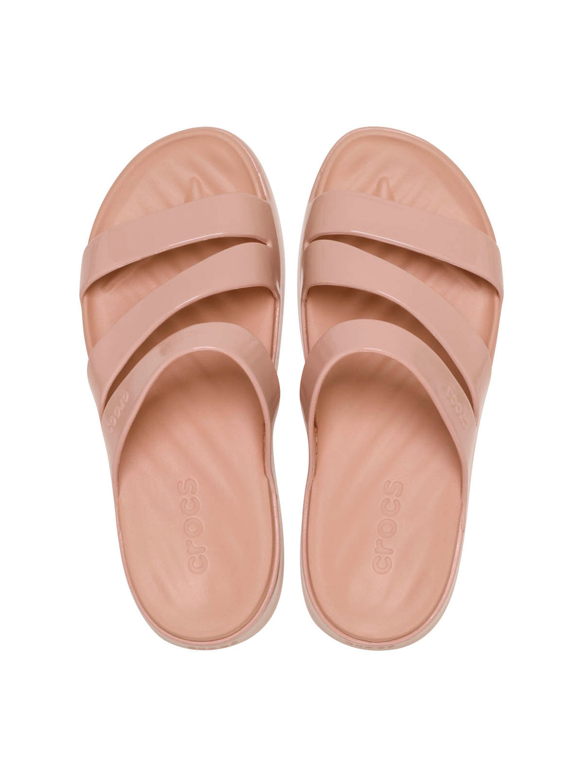 Sandalia Mujer Getaway Strappy Rosa Crema Crocs