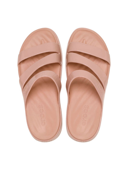 Sandalia Mujer Getaway Strappy Rosa Crema Crocs