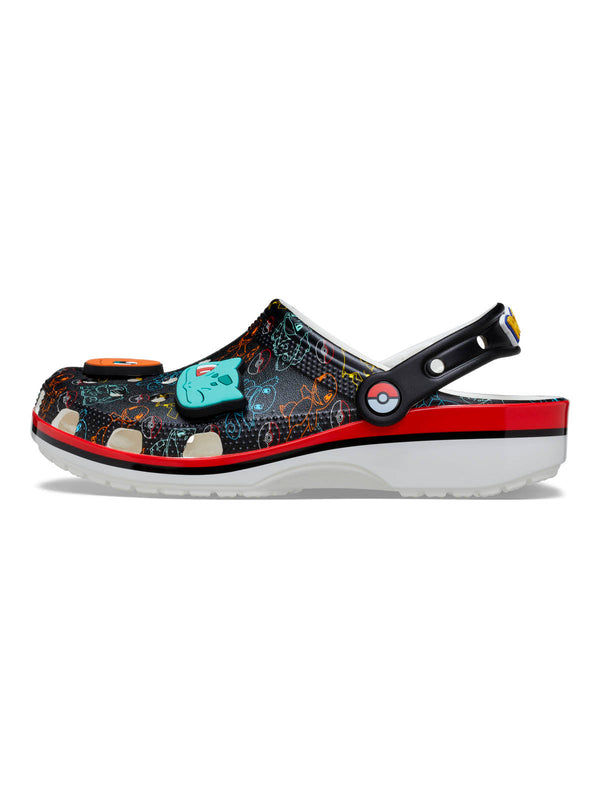 Zueco Unisex Pokemon Print Classic Clog Negro Crocs