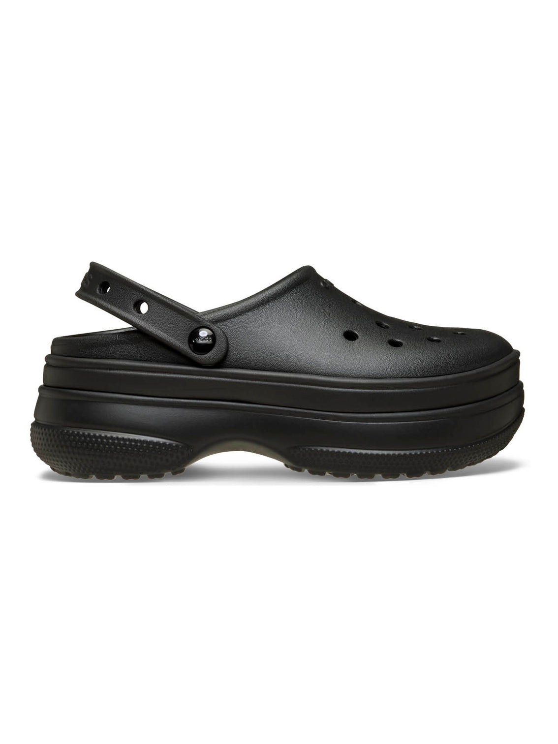 Zueco Unisex Classic Stacked Clog Negro Crocs
