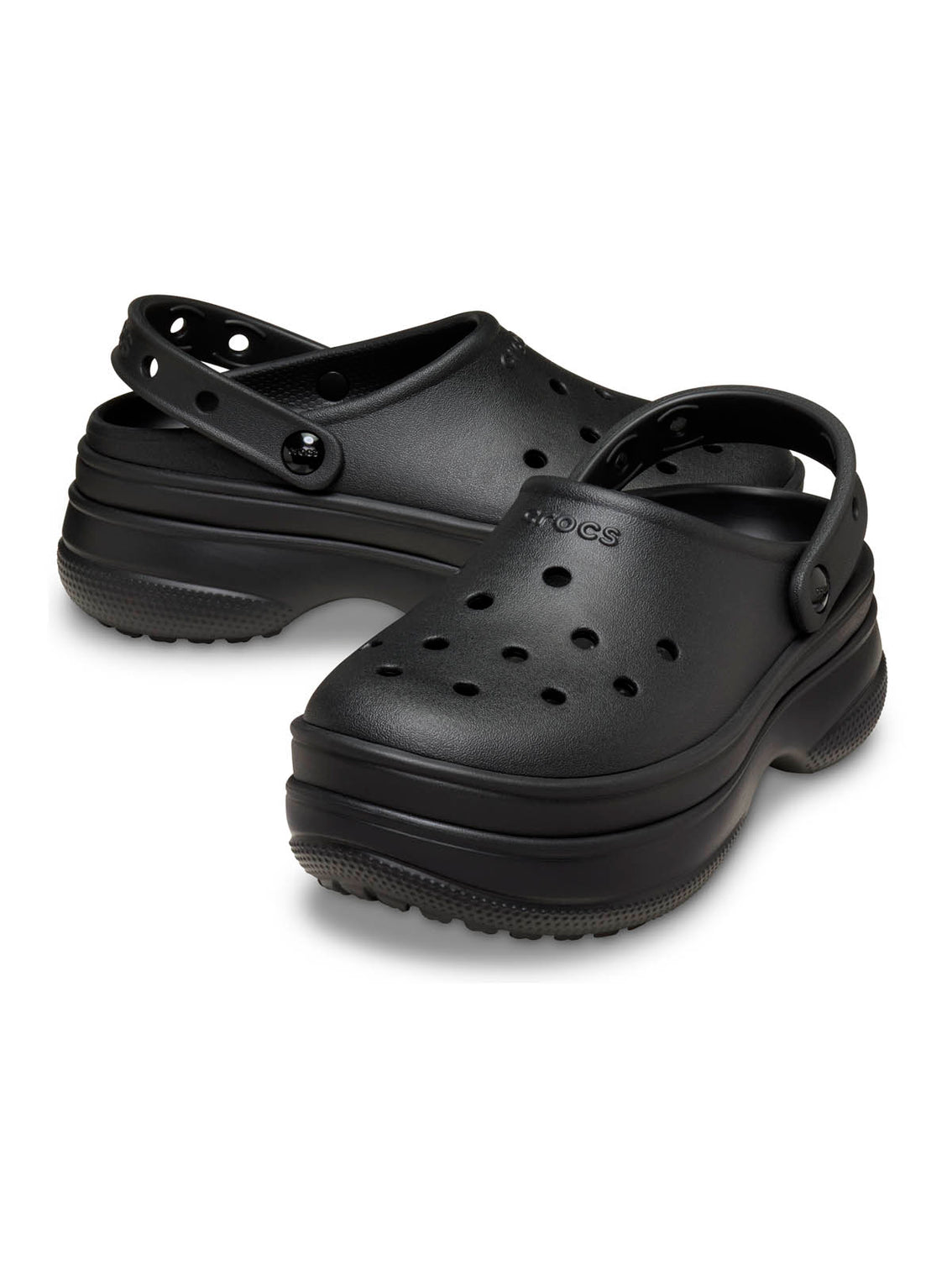 Zueco Unisex Classic Stacked Clog Negro Crocs