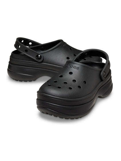 Zueco Unisex Classic Stacked Clog Negro Crocs