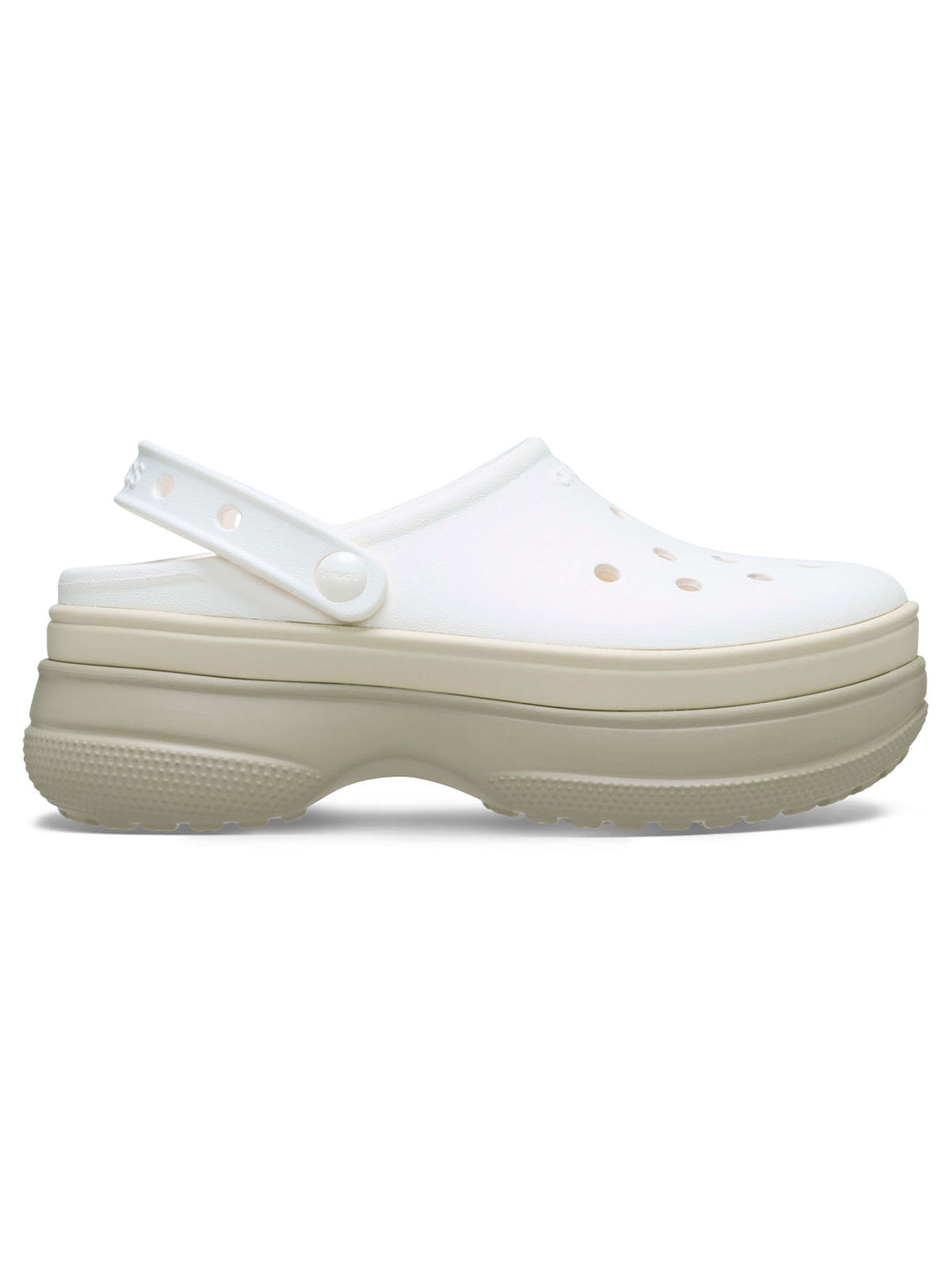Zueco Plataforma Unisex Classic Stacked Blanco Crocs