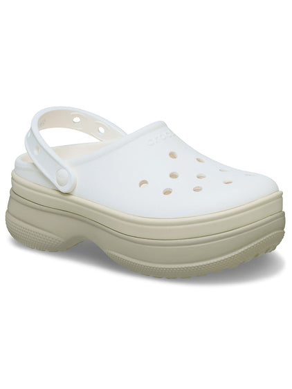 Zueco Plataforma Unisex Classic Stacked Blanco Crocs