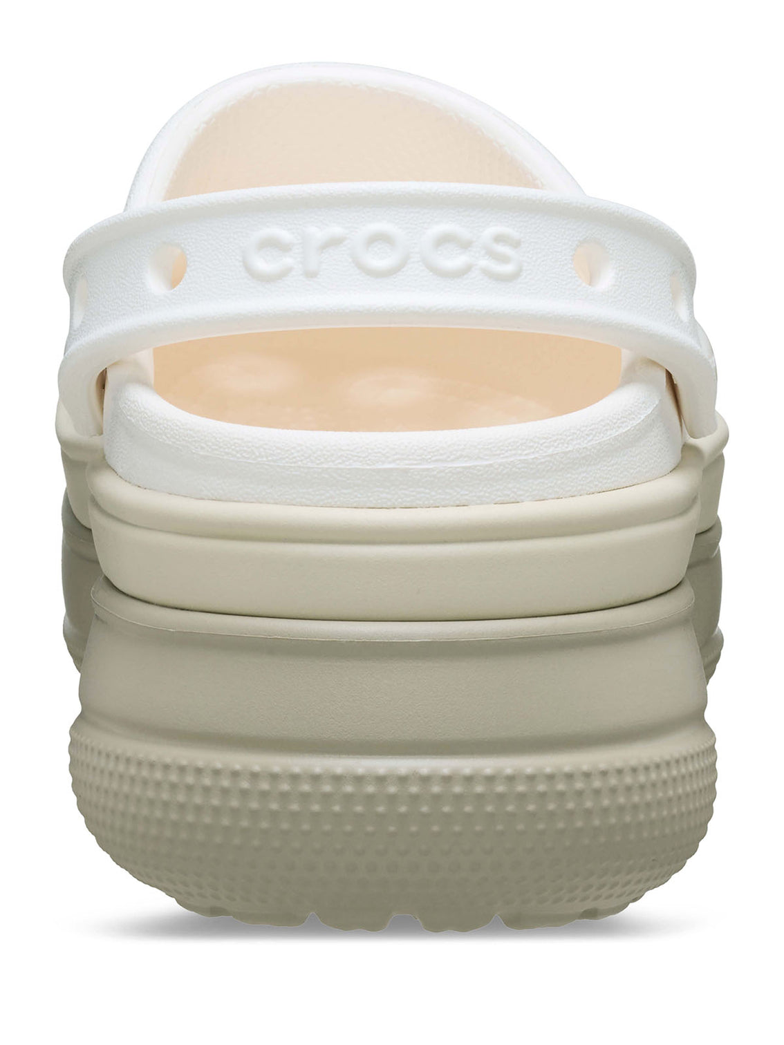 Zueco Plataforma Unisex Classic Stacked Blanco Crocs