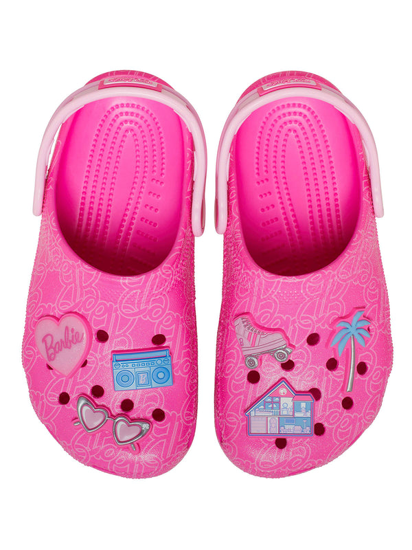 Zueco Niñas Grandes Classic Clog Barbie Fucsia Crocs