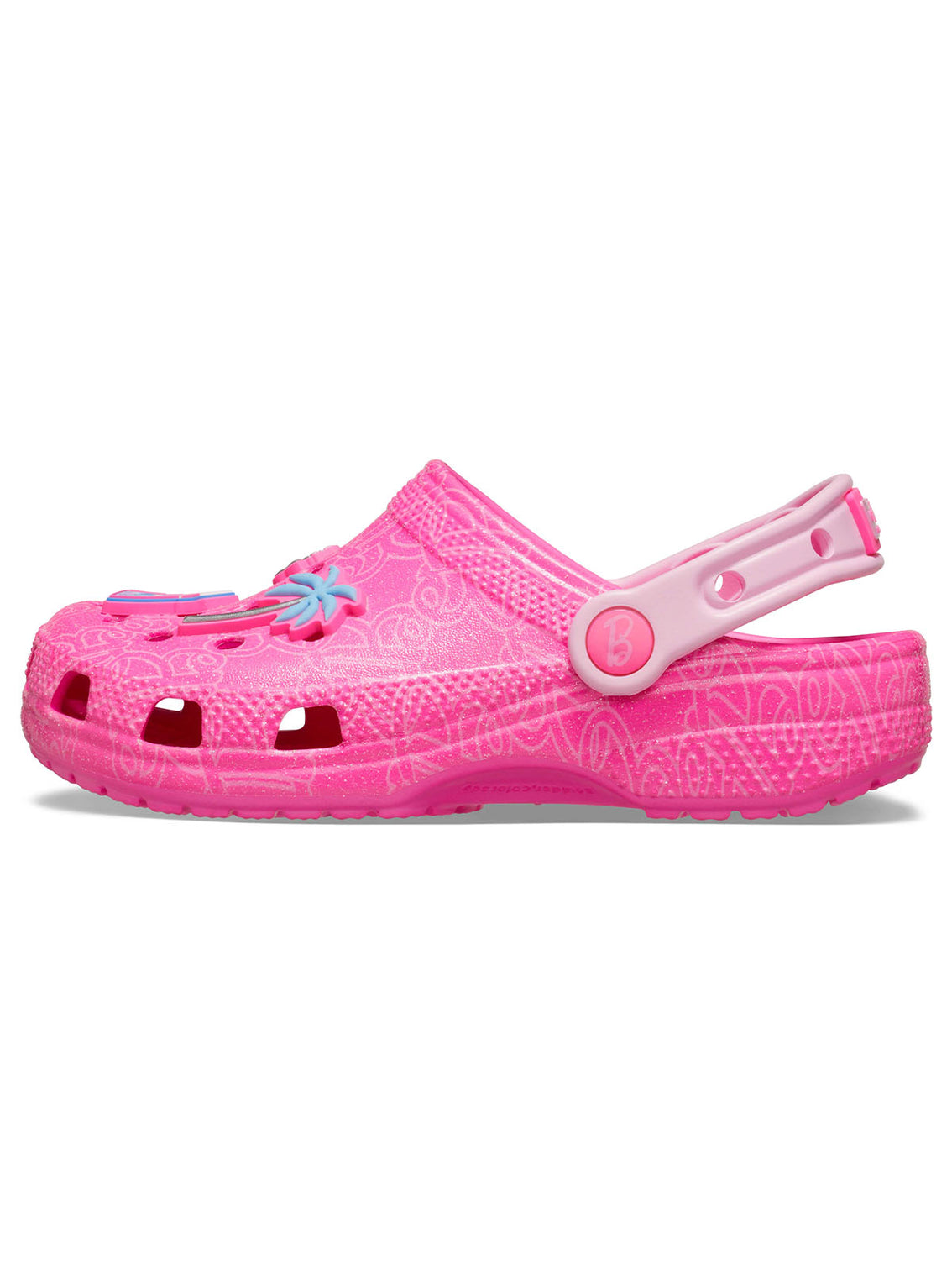 Zueco Niñas Grandes Classic Clog Barbie Fucsia Crocs