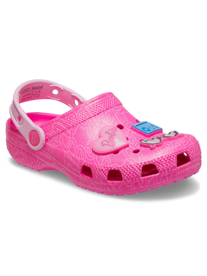 Zueco Niñas Grandes Classic Clog Barbie Fucsia Crocs