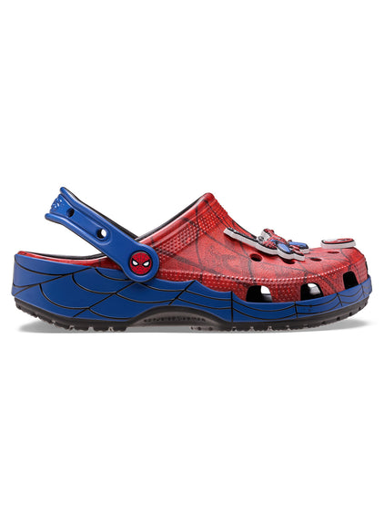 Zueco Unisex Spiderman Web Classic Clog Rojo Crocs
