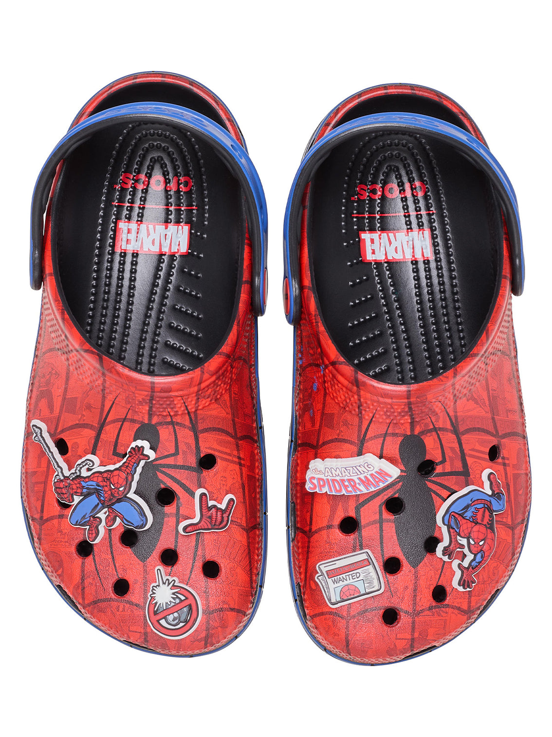 Zueco Unisex Spiderman Web Classic Clog Rojo Crocs