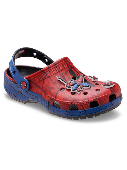 Zueco Unisex Spiderman Web Classic Clog Rojo Crocs