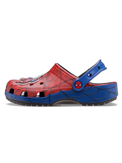 Zueco Unisex Spiderman Web Classic Clog Rojo Crocs