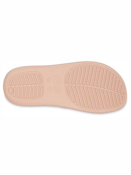 Sandalia Flip Mujer Getaway Plataforma Rosa Crema Crocs