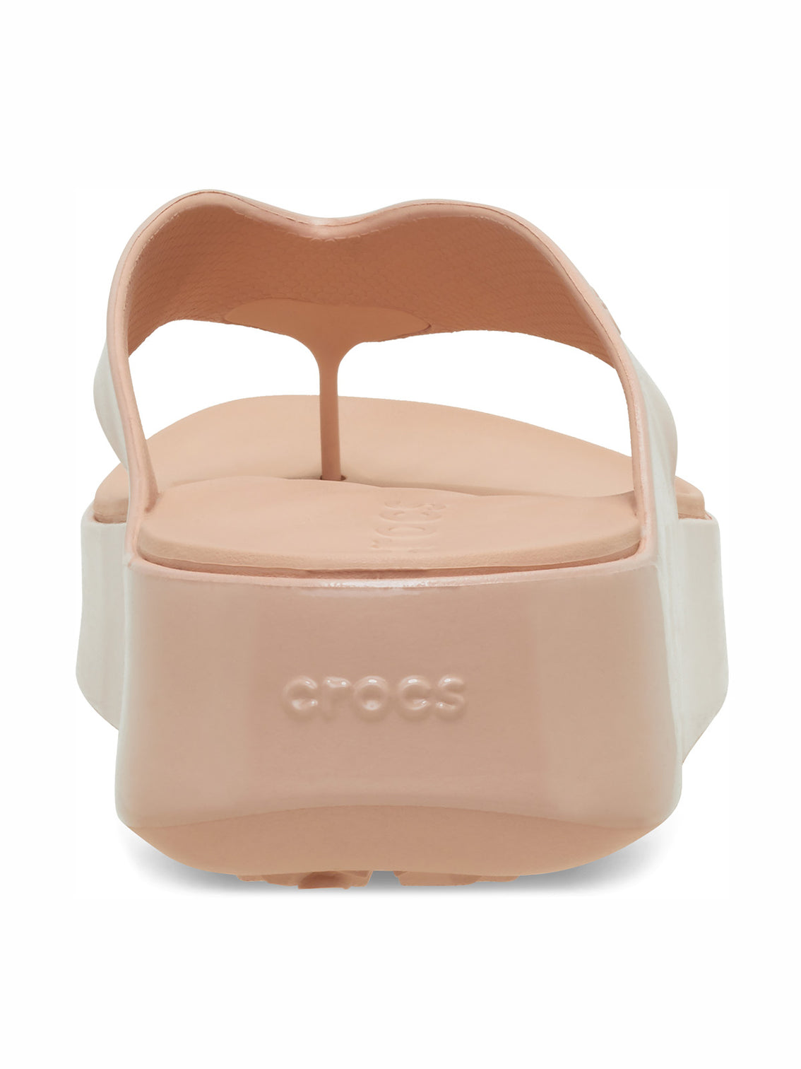 Sandalia Flip Mujer Getaway Plataforma Rosa Crema Crocs