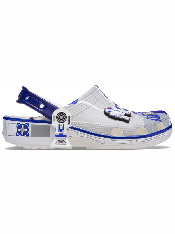 Zueco Unisex R2D2 Clog Blanco Crocs