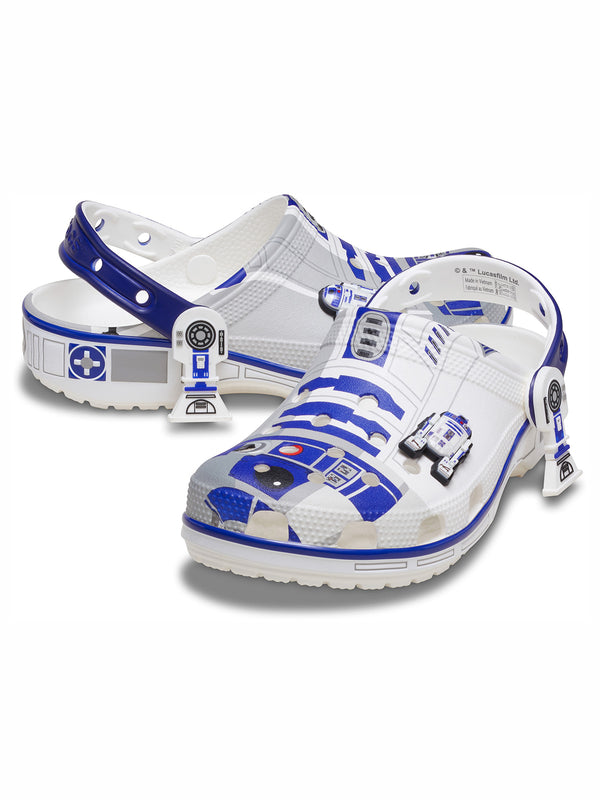 Zueco Unisex R2D2 Clog Blanco Crocs