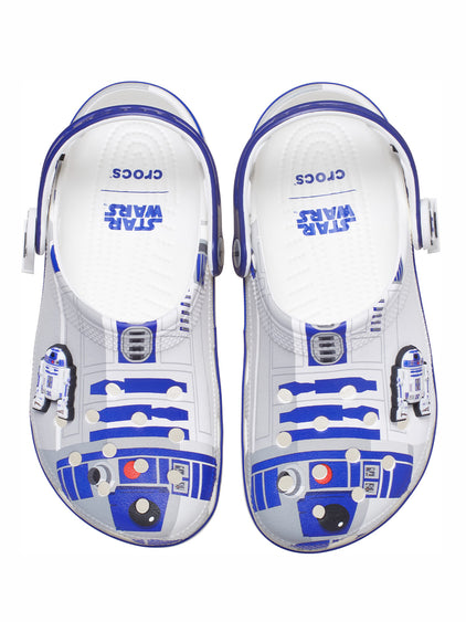 Zueco Unisex R2D2 Clog Blanco Crocs
