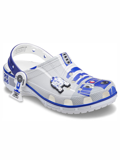 Zueco Unisex R2D2 Clog Blanco Crocs