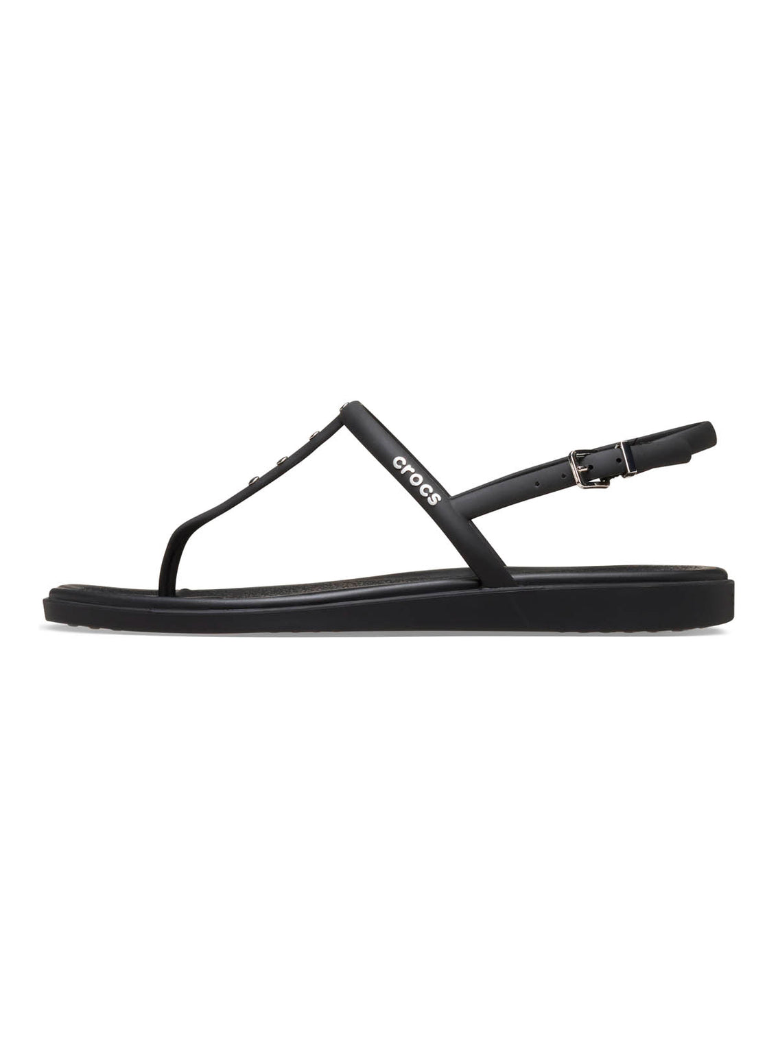 Sandalia Flip Mujer Miami Thong Flip Negro Crocs