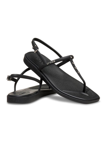 Sandalia Flip Mujer Miami Thong Flip Negro Crocs