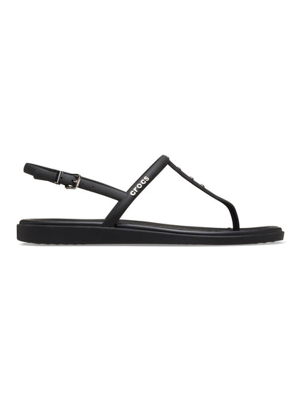 Sandalia Flip Mujer Miami Thong Flip Negro Crocs
