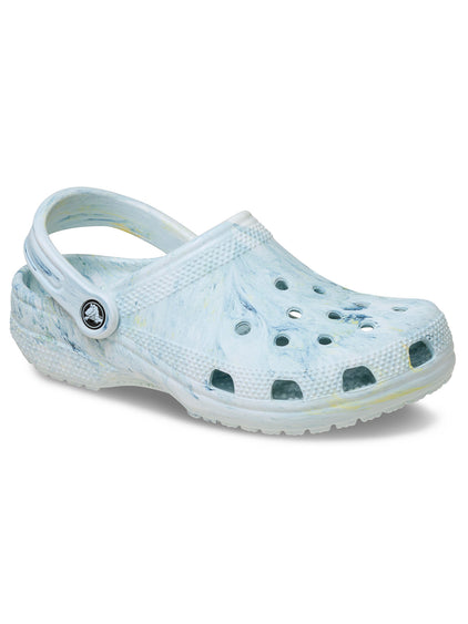 Zueco Unisex Classic Marbled Clog Blanco Crocs