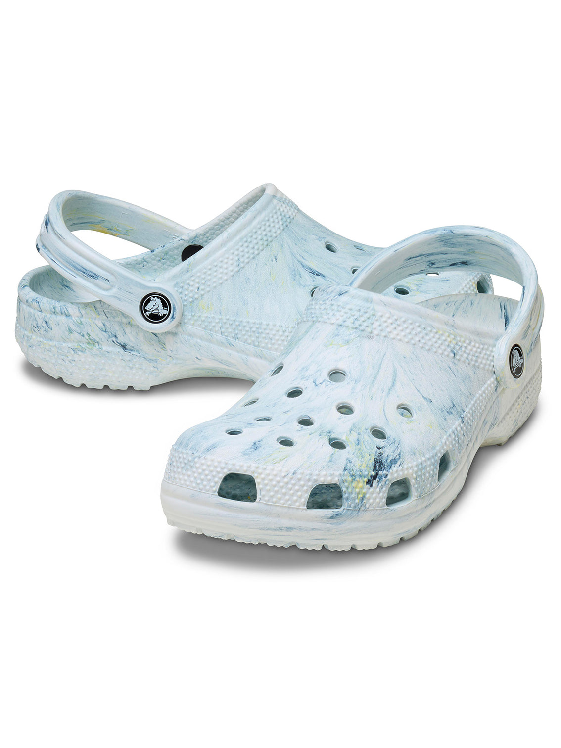 Zueco Unisex Classic Marbled Clog Blanco Crocs