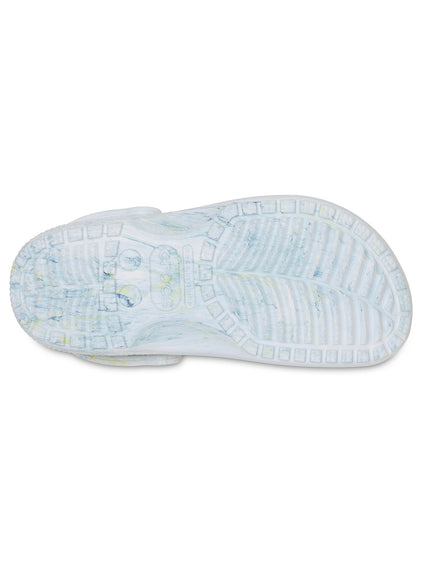 Zueco Unisex Classic Marbled Clog Blanco Crocs