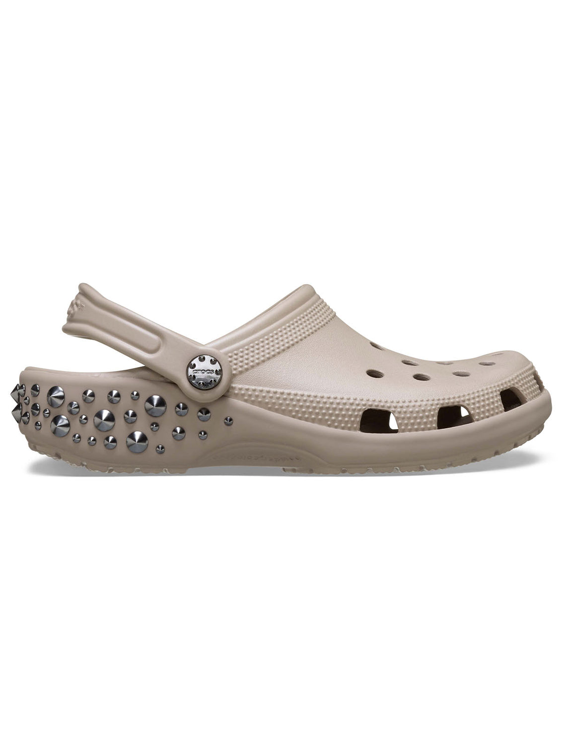 Zueco Unisex Classic Studded Clog Café Crocs