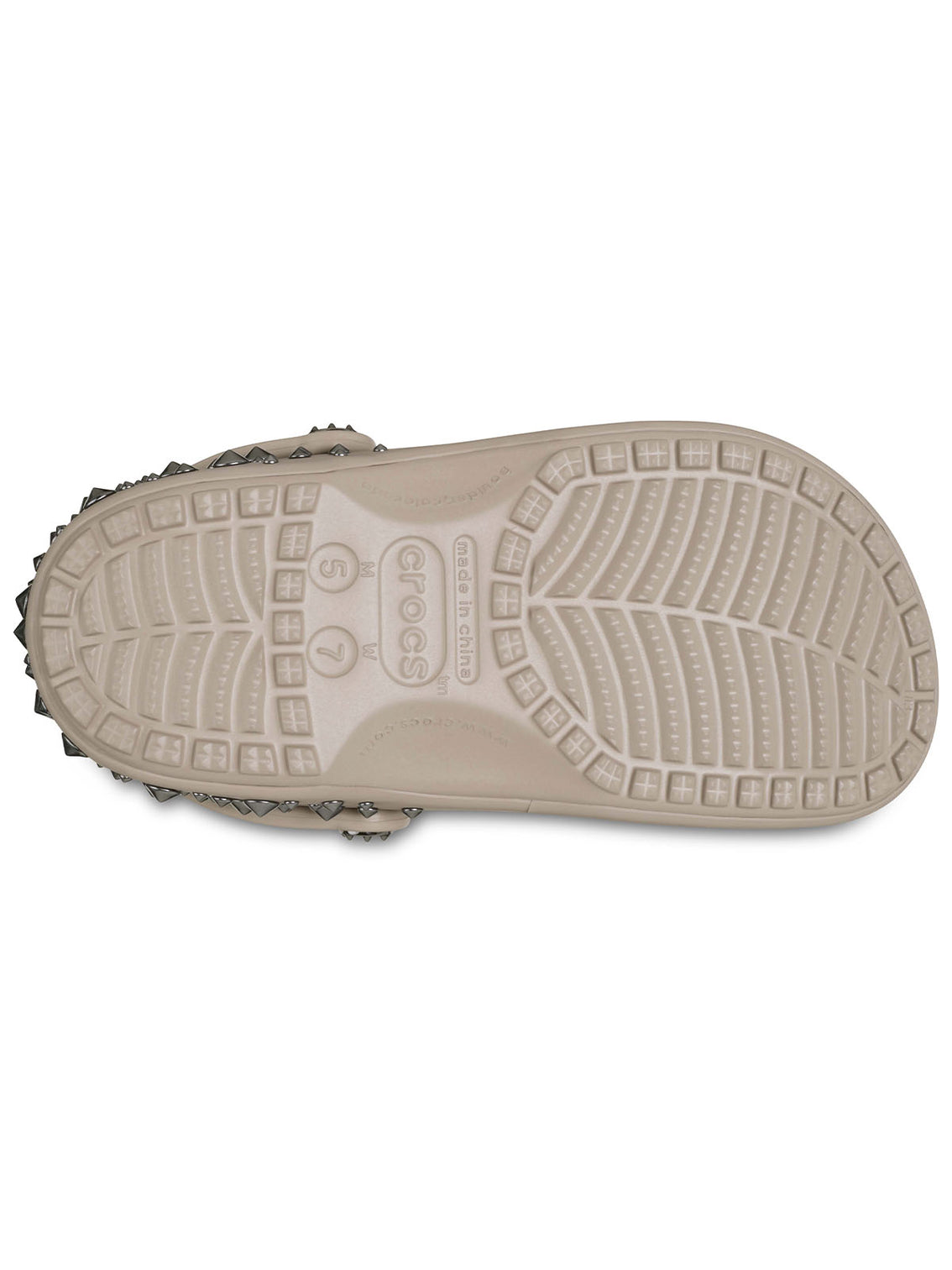 Zueco Unisex Classic Studded Clog Café Crocs