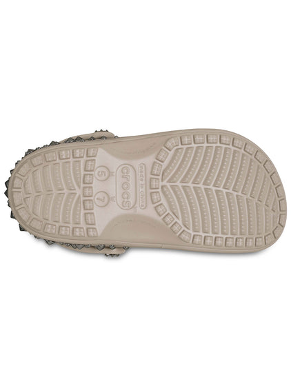 Zueco Unisex Classic Studded Clog Café Crocs