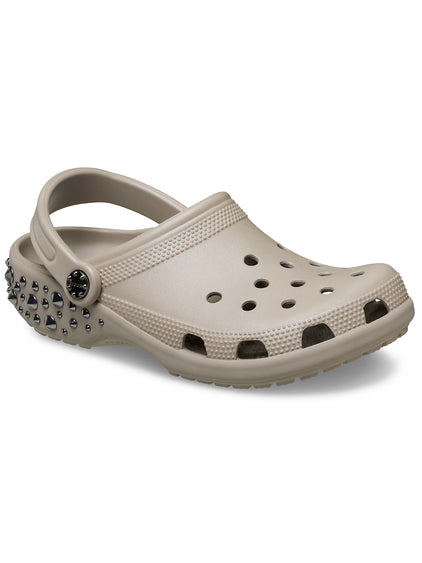 Zueco Unisex Classic Studded Clog Café Crocs