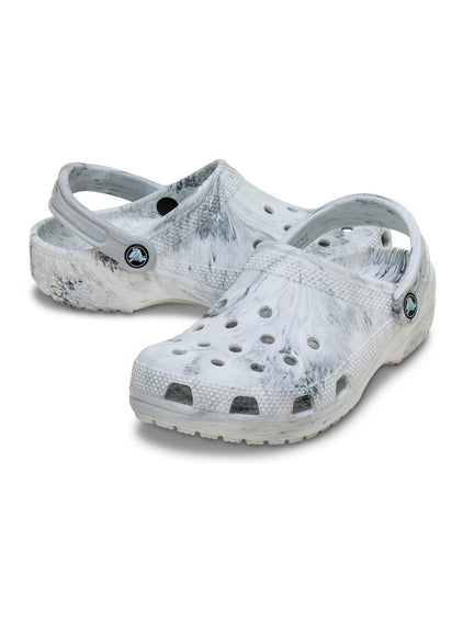 Zueco Niños Grandes Classic Clog Tie Dye Blanco Crocs