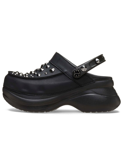 Zueco Plataforma Mujer Bae Studded Clog Negro Crocs