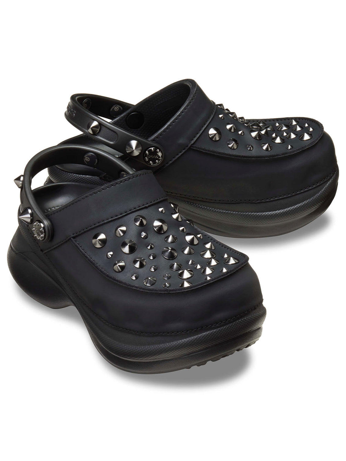 Zueco Plataforma Mujer Bae Studded Clog Negro Crocs