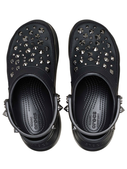 Zueco Plataforma Mujer Bae Studded Clog Negro Crocs