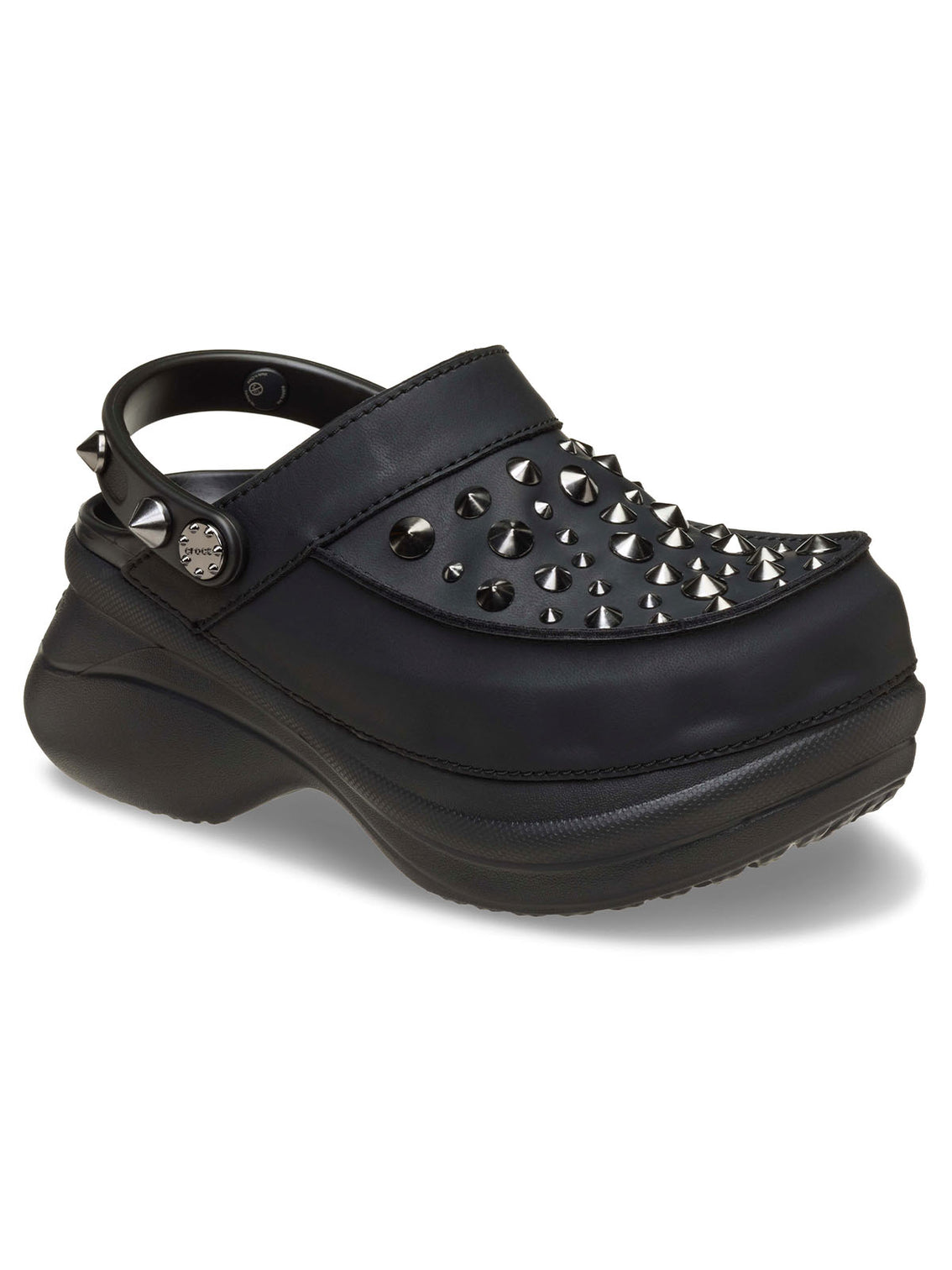Zueco Plataforma Mujer Bae Studded Clog Negro Crocs