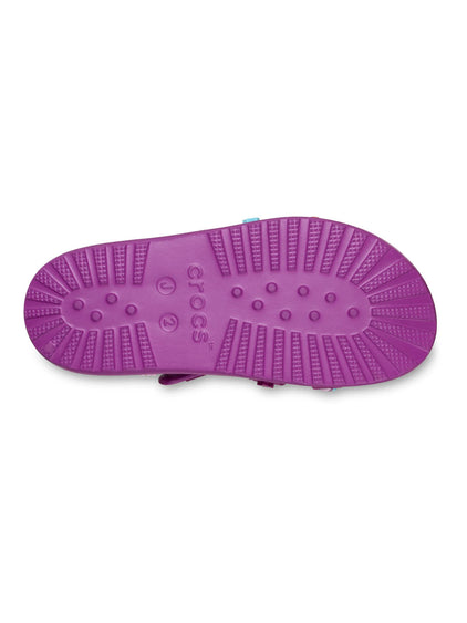 Sandalia Niños Grandes Classic Fisherman Morado Crocs