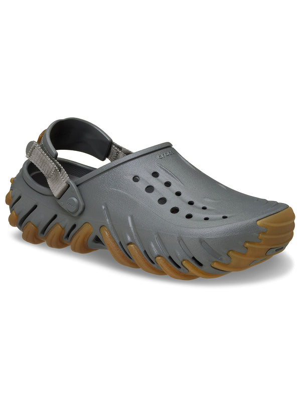 Zueco Unisex Echo Clog RO Gum Gris Oscuro Crocs