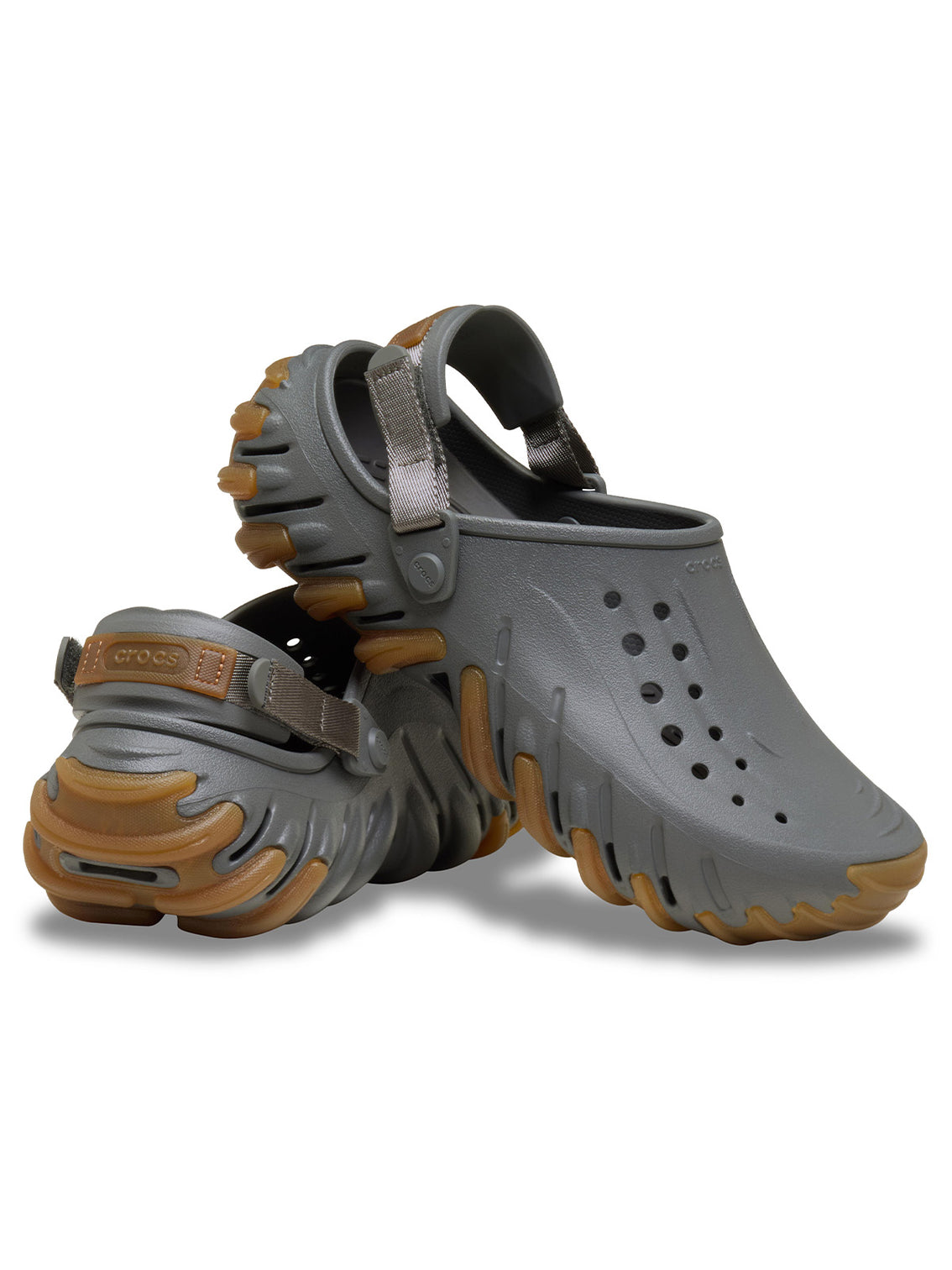 Zueco Unisex Echo Clog RO Gum Gris Oscuro Crocs